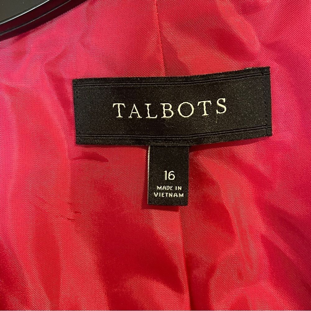 Talbots Pink Wool Blend Jacket Size 16 - Picture 4 of 5
